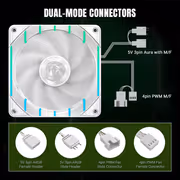 GAMEMAX Tornado T12 120mm ARGB PWM Case Fan - 2200RPM - image 6