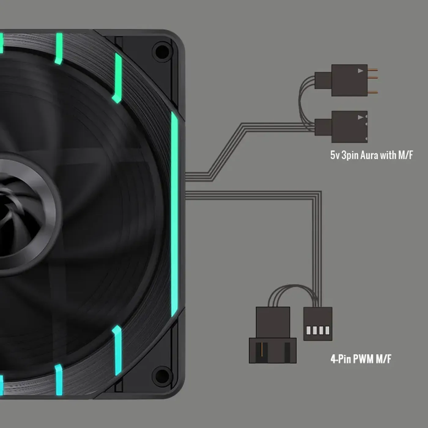 GAMEMAX fan with hydraulic bearing for silent and durable operation