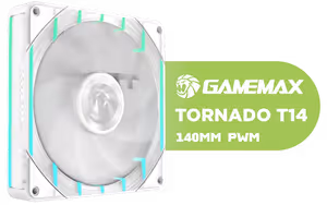 gamemax-tornado-t14-argb-140mm-fan-white - Image 1
