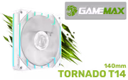 GAMEMAX Tornado T14 140mm ARGB Fan — High Airflow, Quiet - image 1
