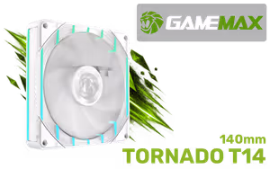 gamemax-tornado-t14-argb-140mm-fan-white - Image 1