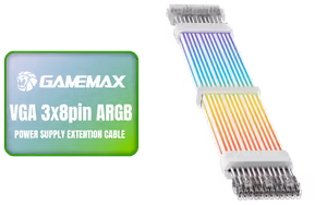 gamemax-vga-3x8pin-w-argb-extension-300mm gamemax-vga-3x8pin-w-argb-extension-300mm - Image 1