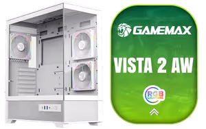 gamemax-vista-2-aw-white-case - Image 1