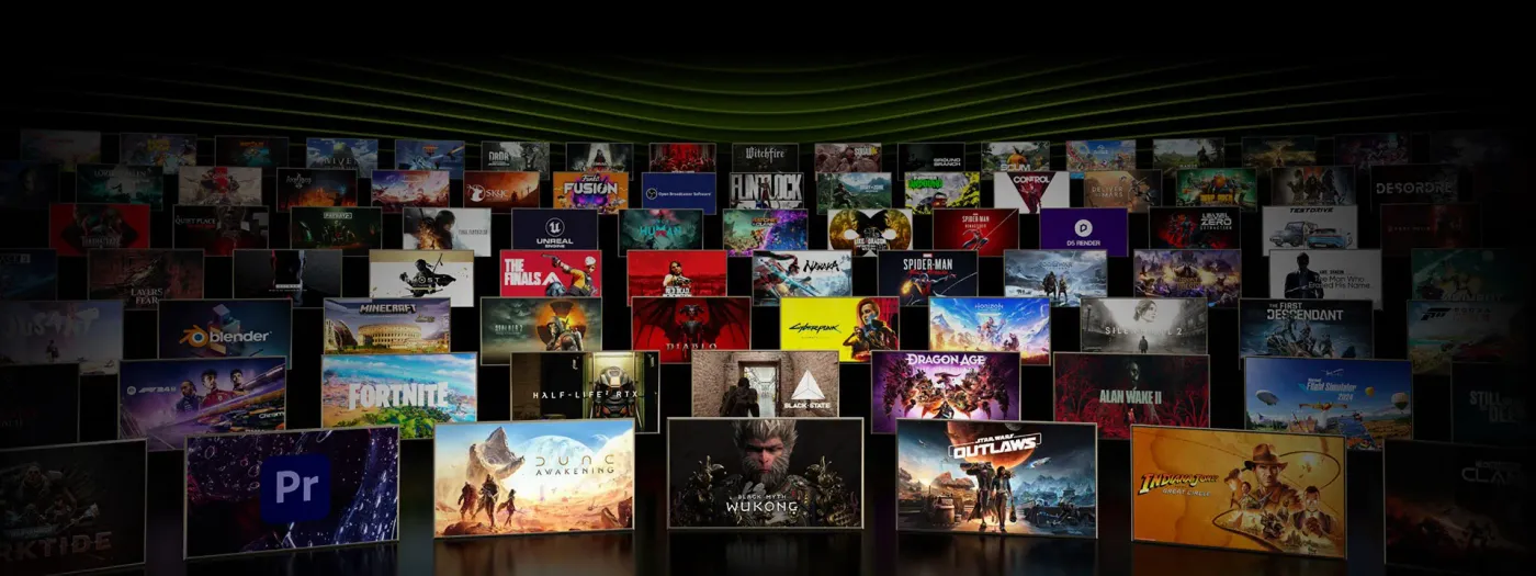 NVIDIA Blackwell GeForce RTX 50 Series AI capabilities logo