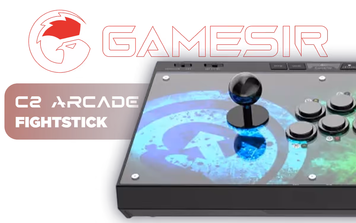 GameSir C2 Arcade Fightstick / Arcade Layout Sanwa Denshi Parts / Multi-Console PS4 Xbox One / Multi-Functional Directional Toggle / Customizable