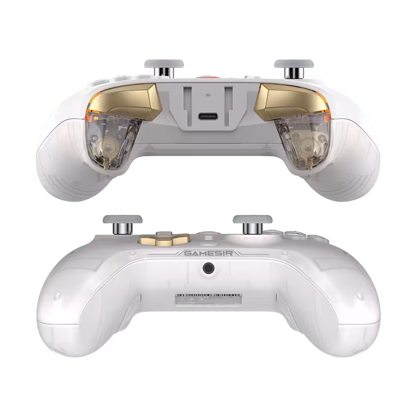 RGB lighting effects glowing on the Phantom White Cyclone 2