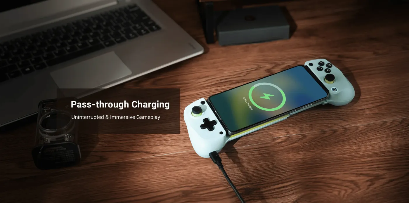 Turbo button and control layout on the GameSir X5 Lite
