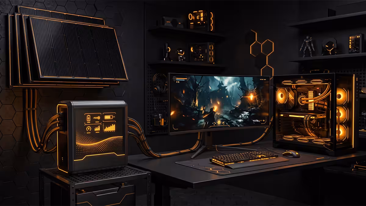Hybrid solar gaming