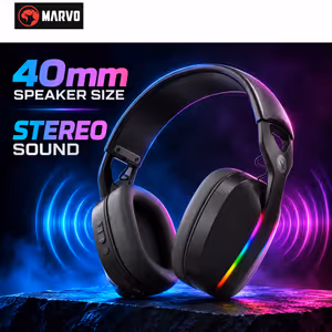 MARVO Pulz 70W Wireless Gaming Headset — Stereo, Detachable Mic - image 4