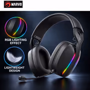 MARVO Pulz 70W Wireless Gaming Headset — Stereo, Detachable Mic - image 6