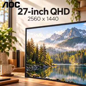 AOC Q27B36X 27" QHD 144Hz Monitor — Smooth IPS - image 2