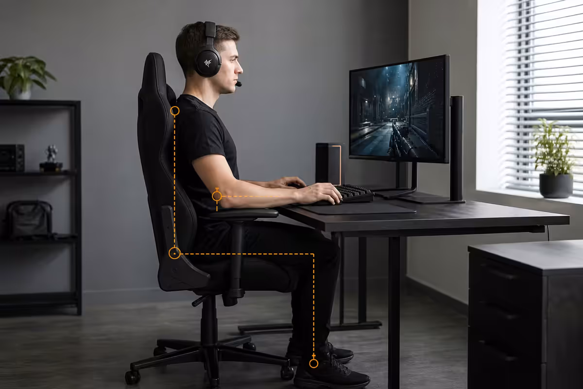 Gaming Posture Guide Avoid Back Pain
