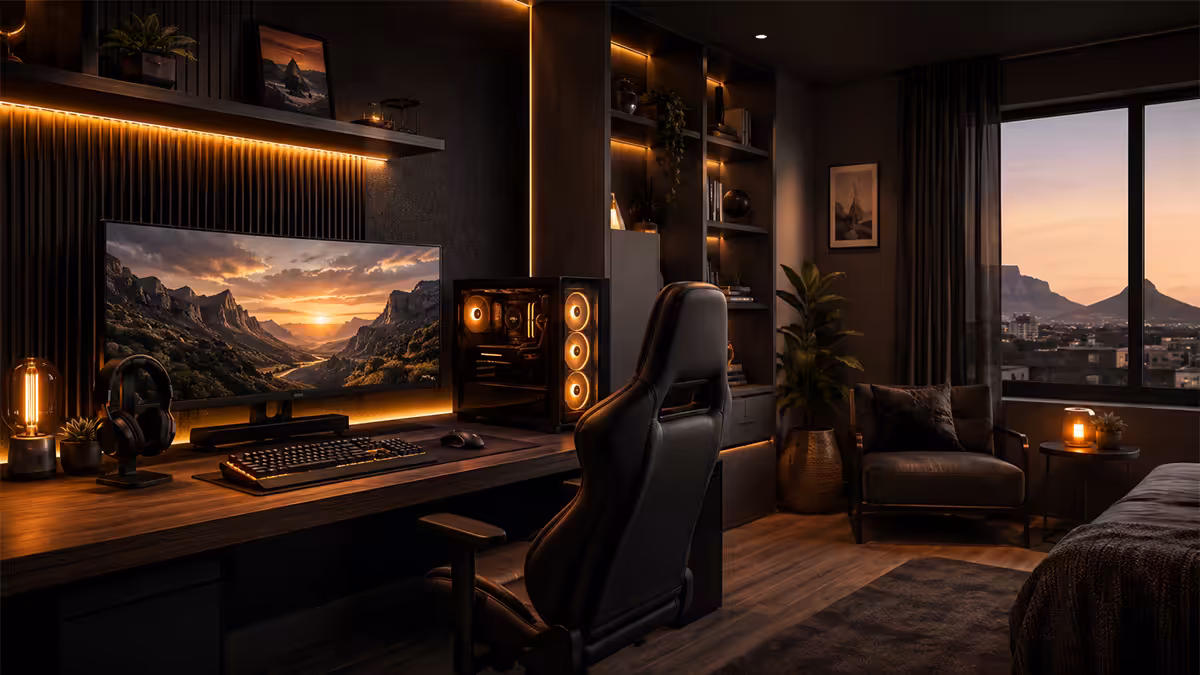Gaming room setup ideas SA