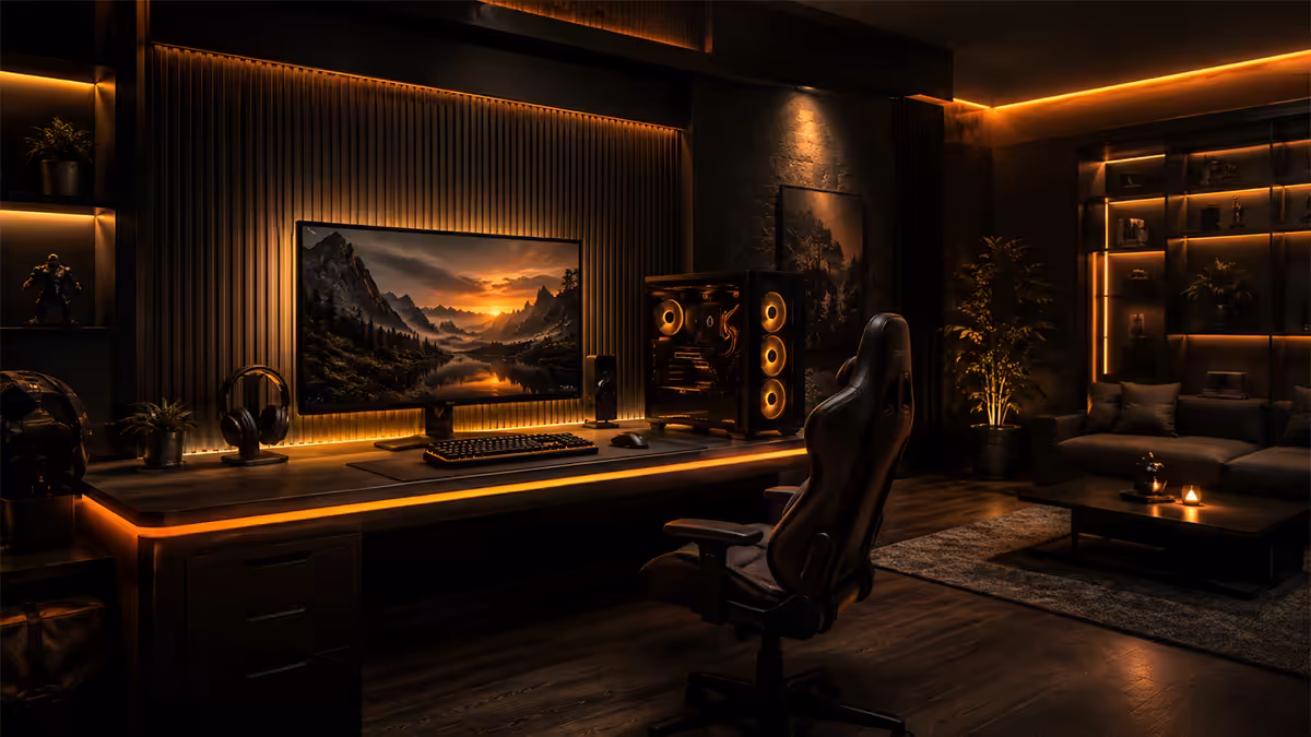 Gaming room lighting