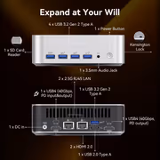 GEEKOM A8 Max Mini PC with Ryzen 9-8945HS + 32GB DDR5 - image 27