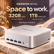 GEEKOM A8 Max Mini PC with Ryzen 9-8945HS + 32GB DDR5 - image 3