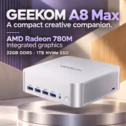 GEEKOM A8 Max Mini PC with Ryzen 9-8945HS + 32GB DDR5 - image 6