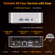 GEEKOM A8 Mini PC Ryzen 9-8945HS, 32GB/1TB, Wi-Fi 6E - image 10