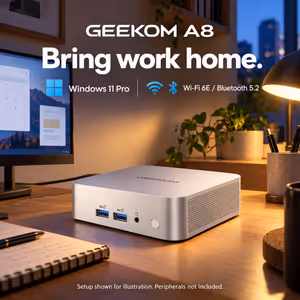 GEEKOM A8 Mini PC Ryzen 9-8945HS, 32GB/1TB, Wi-Fi 6E - image 5