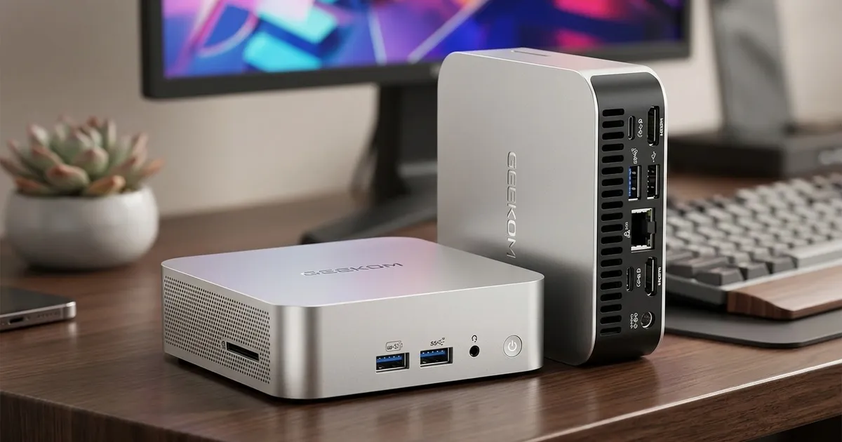 GEEKOM A8 Mini PC Ryzen 9-8945HS, 32GB/1TB, Wi-Fi 6E | Evetech