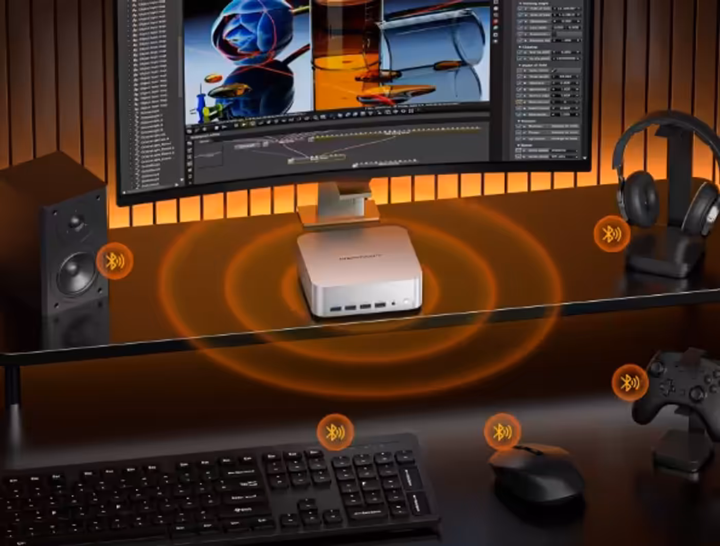 Bluetooth 5.4 connection for wireless peripherals and devices