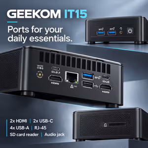 GEEKOM IT15 AI Mini PC Ultra 9-285H, 32GB DDR5, 1TB - image 4