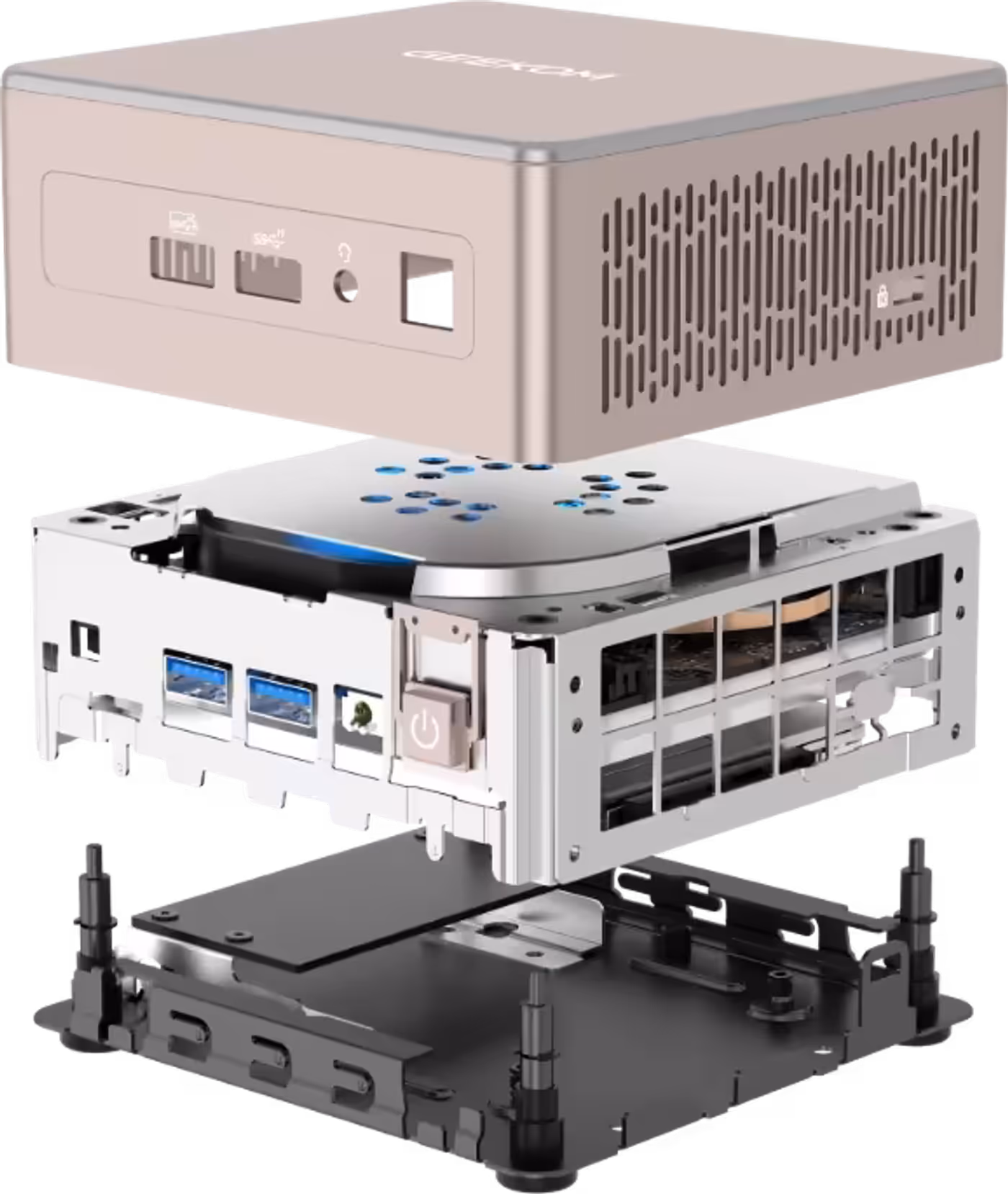GEEKOM A5 2026 Edition showing all-metal chassis and durable build design