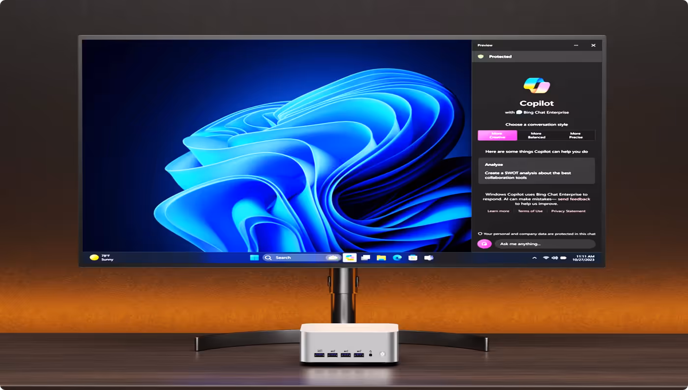 Windows 11 Pro interface on A8 Max system