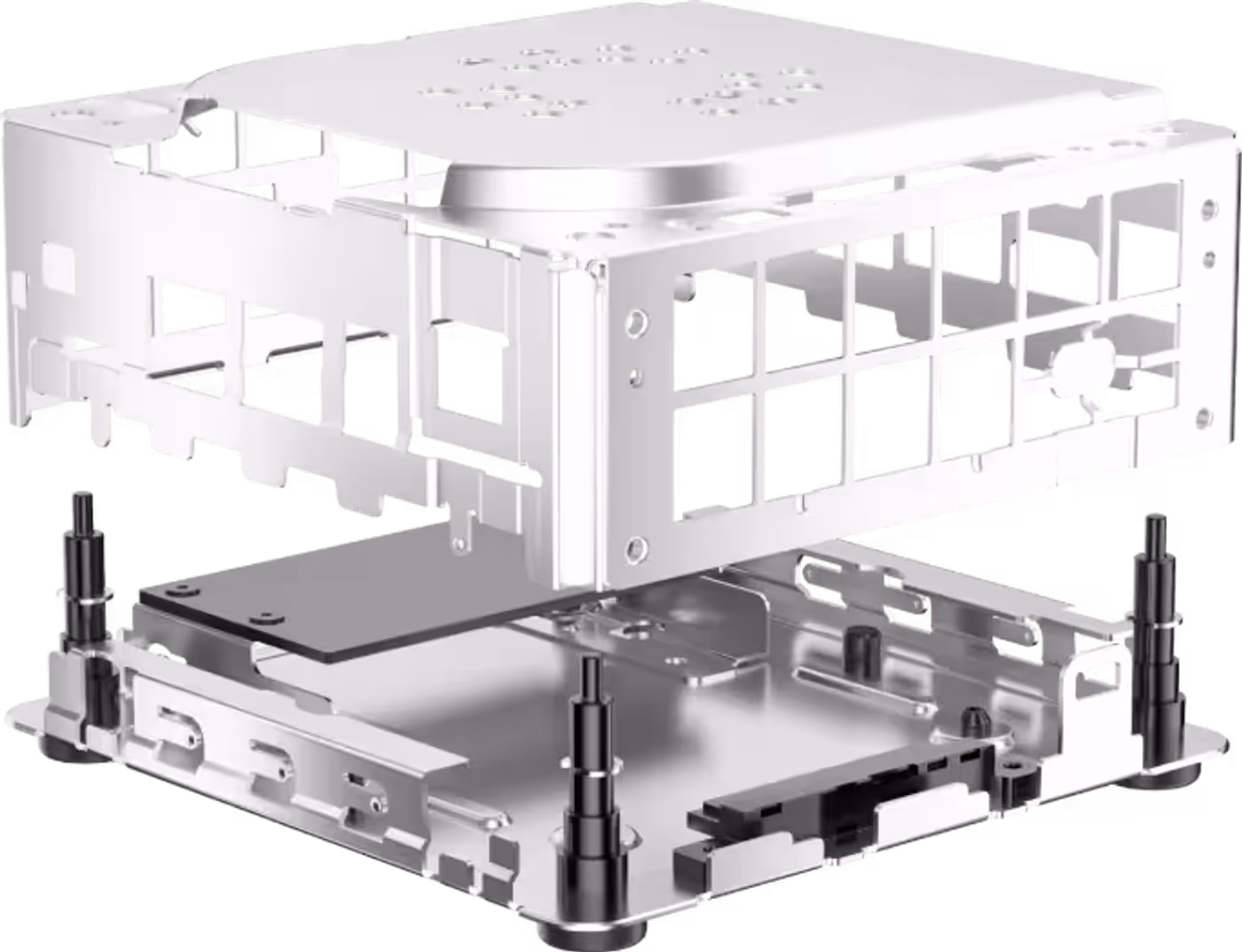 Reinforced metal base providing 441 lbs of crushproof protection