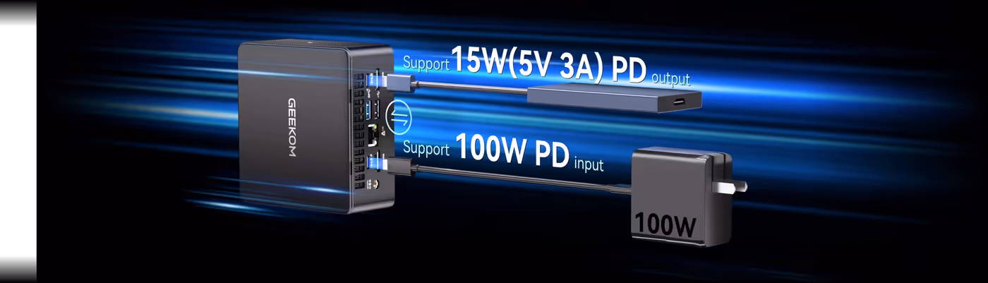 Diagram highlighting USB4 high-speed data and display capabilities