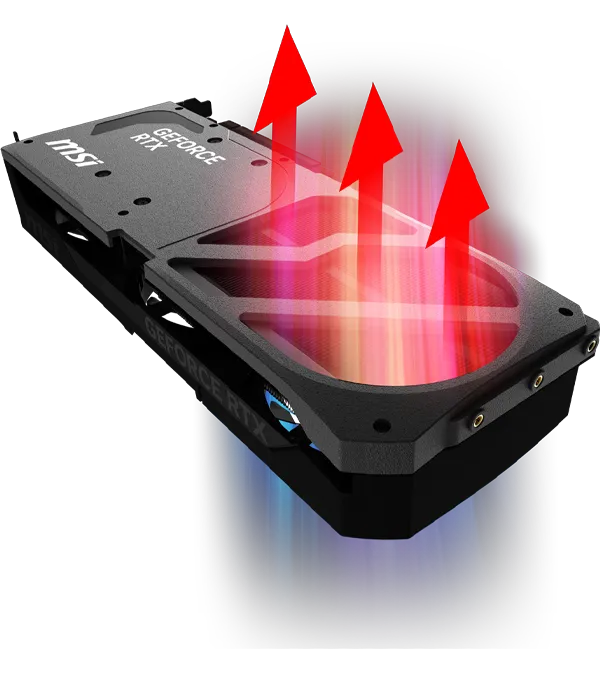 Reinforced Backplate with Airflow Vent RTX 5070 Ti Shadow