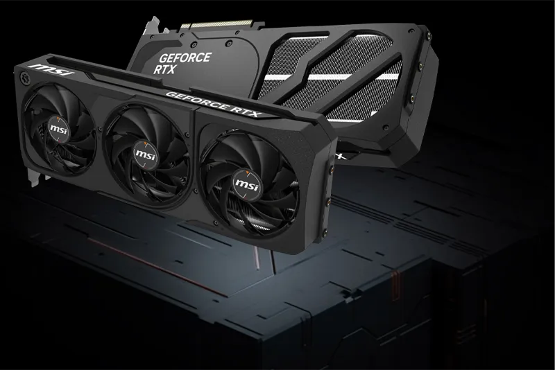 MSI GeForce RTX 5070 Ti Shadow 3X OC Side View