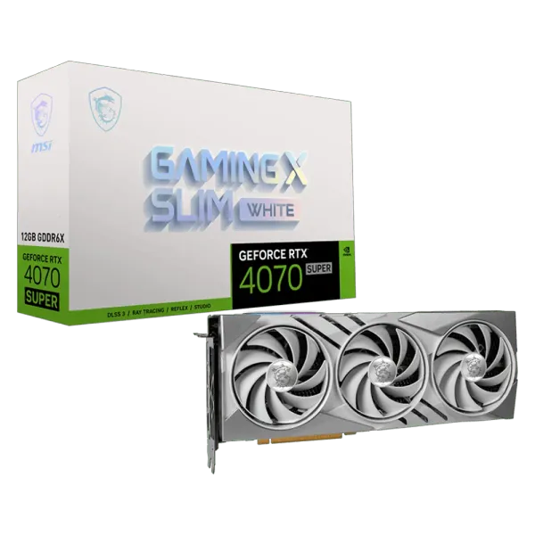 Buy GeForce RTX 4070 SUPER 12G GAMING X SLIM Graphics Card - White