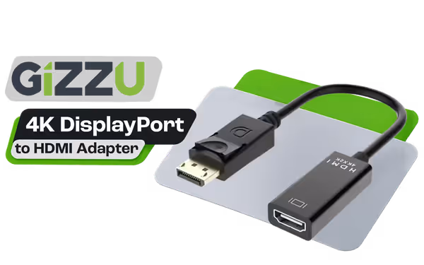 GIZZU 4K DisplayPort to HDMI Adapter 4K@60Hz - image 1 GIZZU 4K DisplayPort to HDMI Adapter 4K@60Hz - image 1