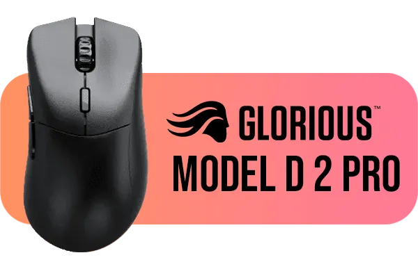 Glorious D 2 Pro Wireless Gaming Mouse Black