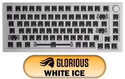 Glorious GMMK Pro 75% White Ice Gasket Keyboard - image 1