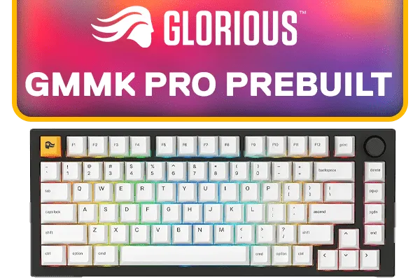 Glorious GMMK PRO Prebuilt Keyboard - Black