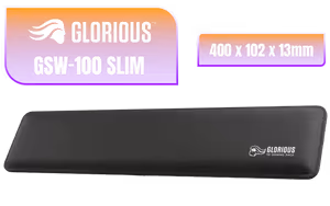 Glorious GSW 100 Slim Keyboard Wrist Rest Black Glorious GSW 100 Slim Keyboard Wrist Rest Black - Image 1