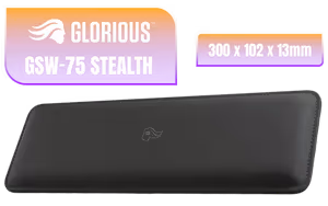 Glorious GSW 75 STEALTH Keyboard Wrist Rest Black Glorious GSW 75 STEALTH Keyboard Wrist Rest Black - Image 1