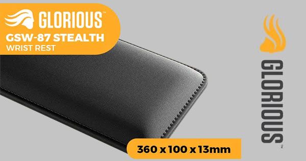 Glorious Gaming Wrist Rest - Full Size Ergonomic Keyboard Pad With Anti-Slip Base