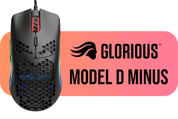 Glorious Model D Minus Ergonomic Mouse - Glossy Black