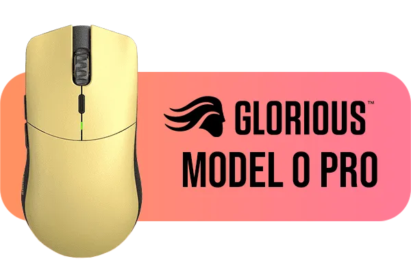 Glorious Model O Pro Wireless Gaming Mouse - Golden Panda