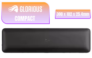 Glorious Padded Keyboard Wrist Rest Compact Glorious Padded Keyboard Wrist Rest Compact - Image 1