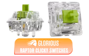 Glorious Raptor Clicky Switches 36-Pack — Pre-Lubed RGB - image 1