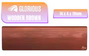 Glorious GV-87-BROWN 14x4in Wooden TKL Wrist Rest - image 1