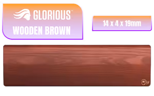 Glorious Wooden Wrist Rest TKL Brown - Image 1