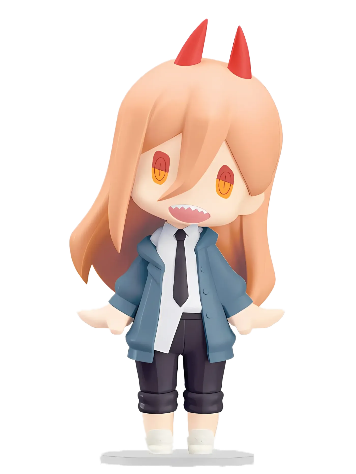 Side view of the Power chibi figure showing her pose and sculpt detail