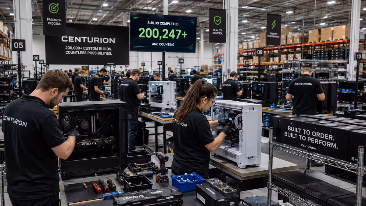 Centurion warehouse build line