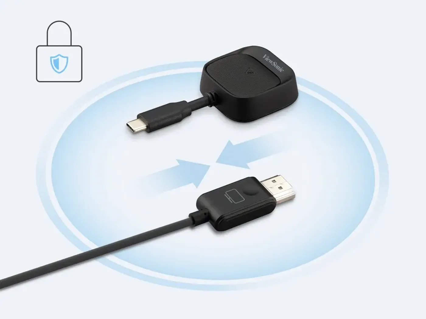Illustration of secure peer-to-peer connection protecting corporate data