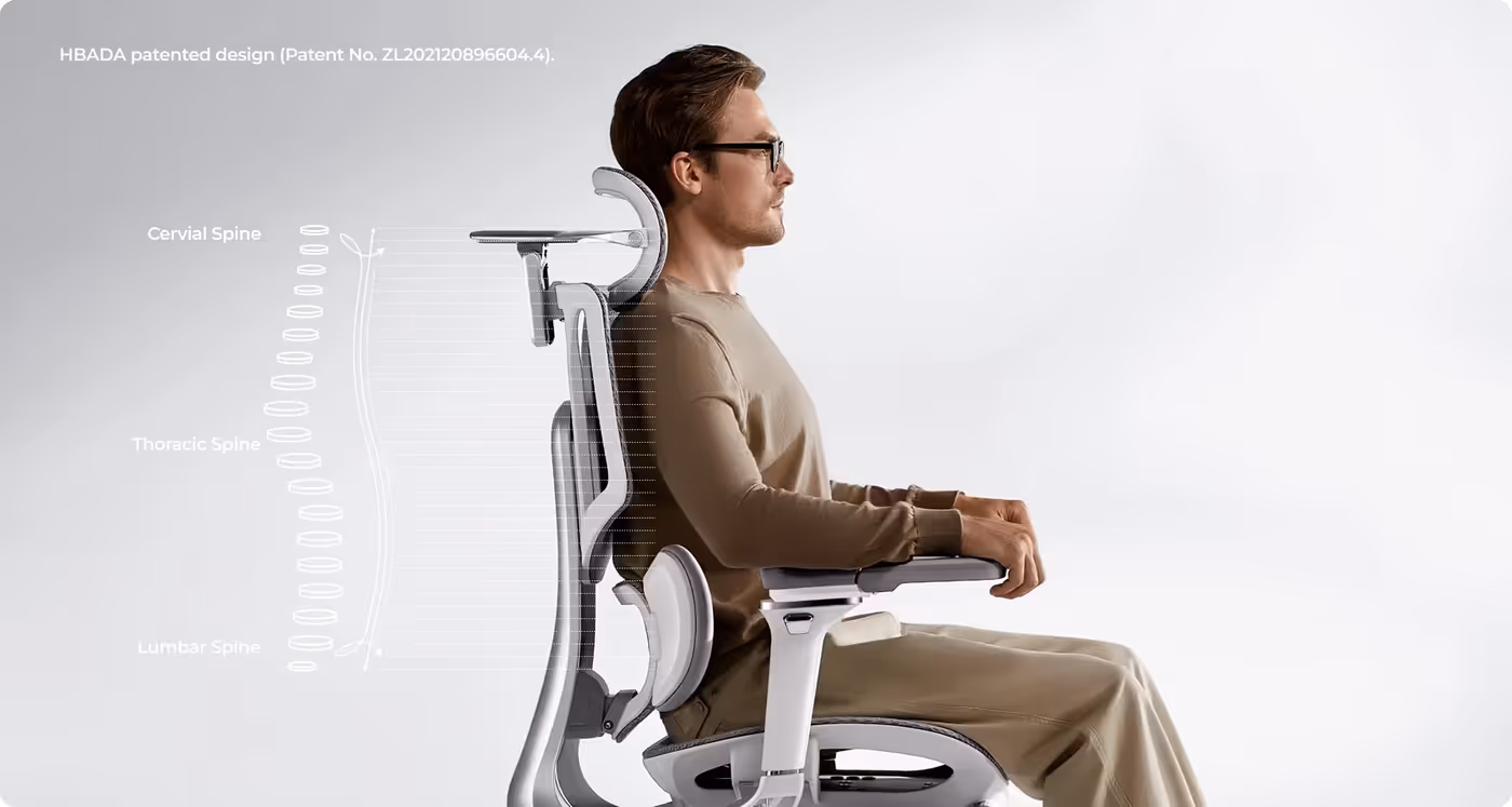 3-zone floating wing lumbar support mechanism details